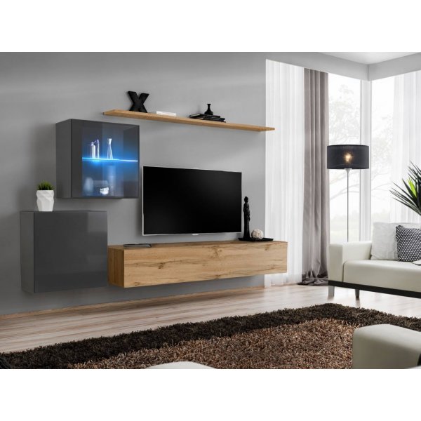 Living SWITCH 15 GWT SW 15 Genarom AM Grafit Lucios / Stejar Wotan