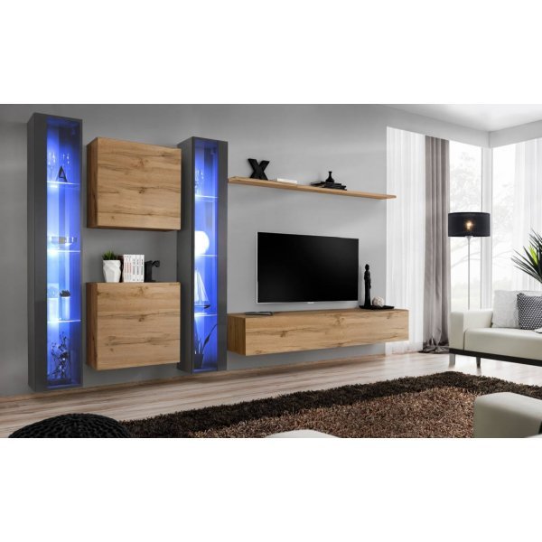 Living SWITCH 16 GWT SW 16 Genarom AM Grafit Lucios / Stejar Wotan