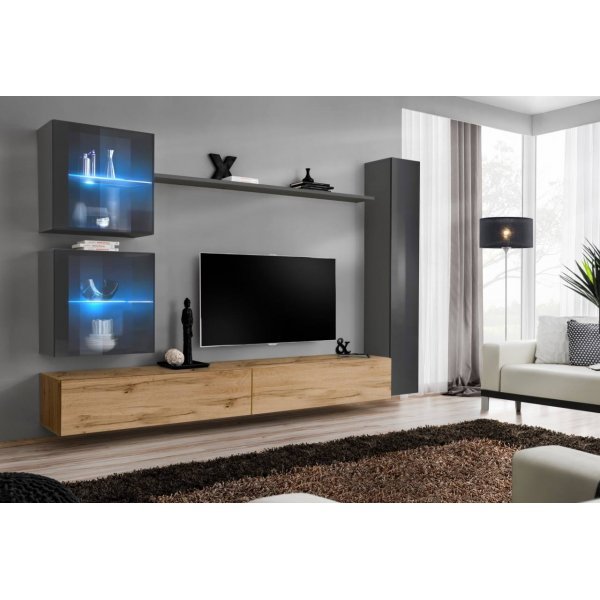 Living SWITCH 18 GWT SW 18 Genarom AM Grafit Lucios / Stejar Wotan