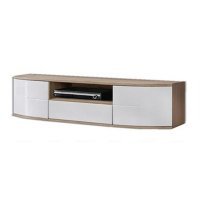 Comoda TV ONTARIO 24 SRW OR1 Genarom AM Stejar San Remo / Alb Lucios