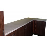 Bucatarie pe colt TRAFIC 157, 300-120, ZEBRANO CIEMNE, OUTLET
