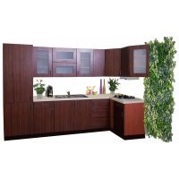 Bucatarie pe colt TRAFIC 157, 300-120, ZEBRANO CIEMNE, OUTLET