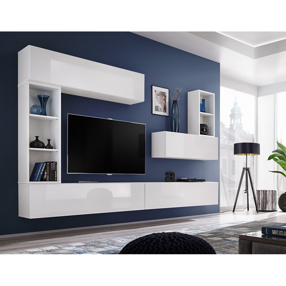 Living BLOX I 28 WW BX1 Genarom AM Alb / Alb Lucios