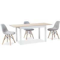 Masa extensibila HORACY 125 Genarom SN Stejar / Alb