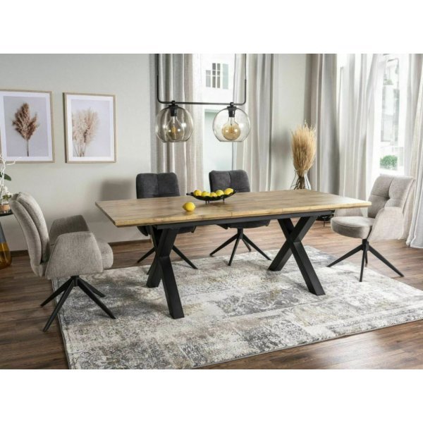 Masa XAVIERO 160 Genarom SN Stejar / Negru