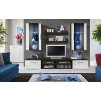 Vitrina Suspendata NEO II 23 EMWH N2 Genarom AM Wenge / Alb Lucios