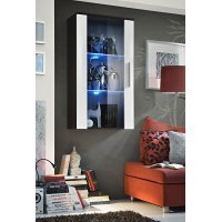 Vitrina Suspendata NEO II 23 EMWH N2 Genarom AM Wenge / Alb Lucios