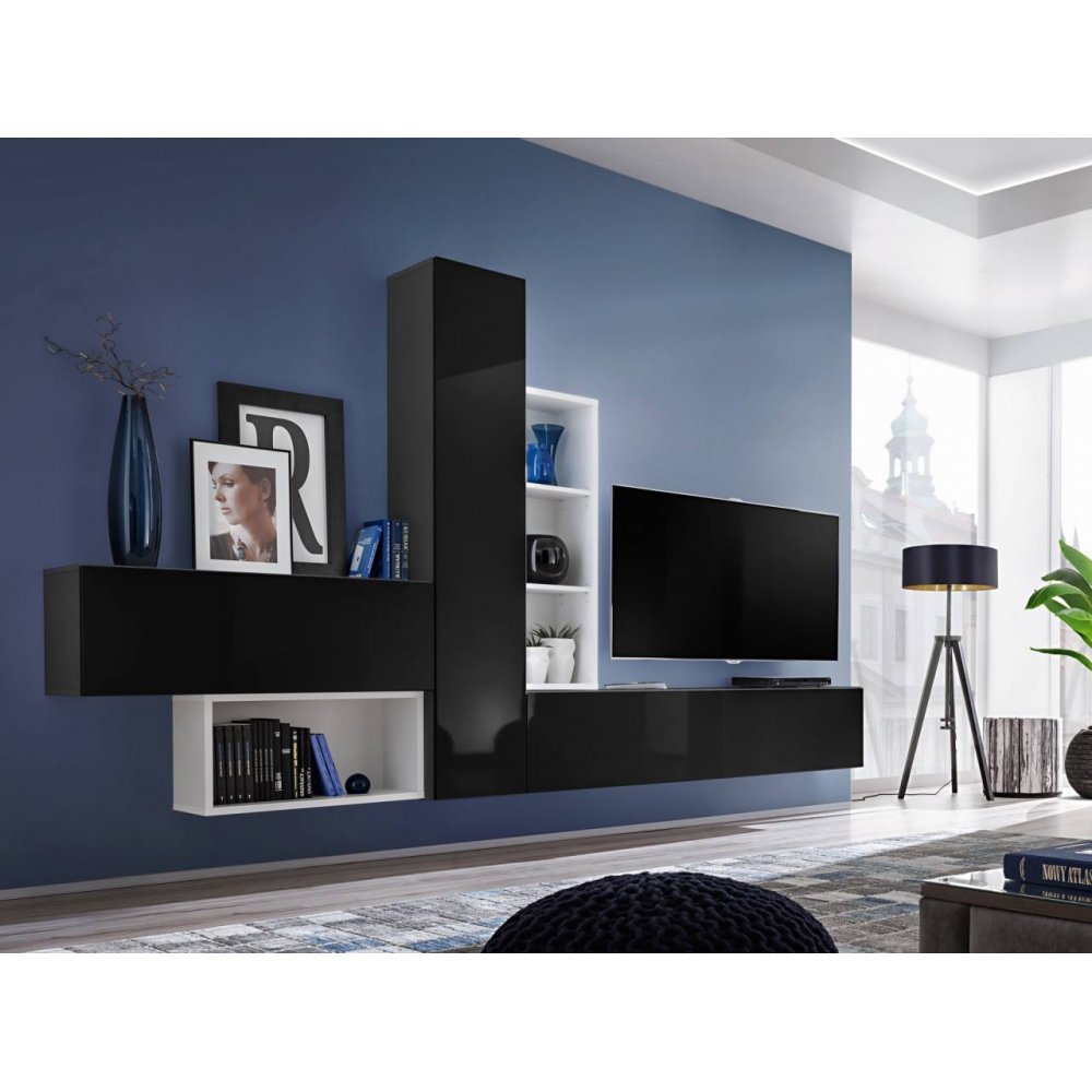 Living BLOX IV 28 ZW BX4 Genarom Alb/Negru/Negru Lucios