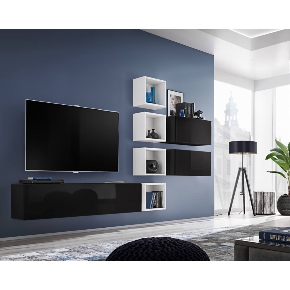 Living BLOX VII 28 ZW BX7 Genarom AM Alb/Negru/Negru Lucios