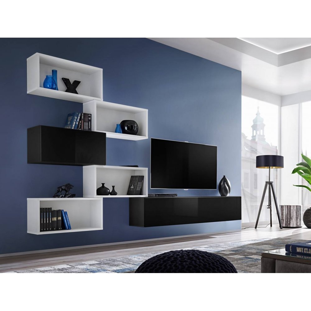 Living BLOX VIII 28 ZW BX8 Genarom AM Alb/Negru/Negru Lucios