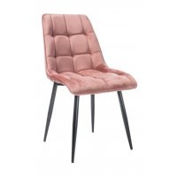 Scaun Tapitat CHIC VELVET Genarom SN Roz / Bluvel 52 / Negru