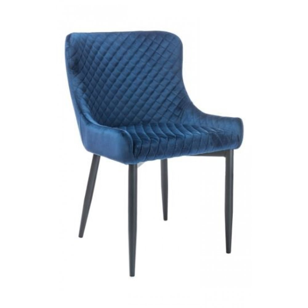 Scaun Tapitat COLIN B VELVET Genarom SN Albastru / Bluvel 86