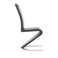 Scaun Tapitat H-090 Chrom Genarom SN Gri