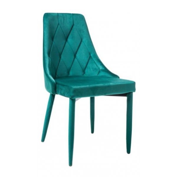 Scaun tapitat TRIX VELVET Genarom SN Verde / Bluvel 78