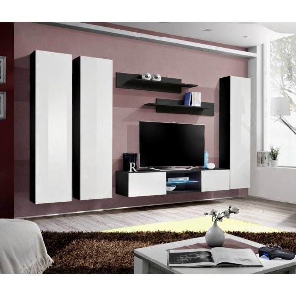 Living FLY P 23 ZW FY P1 Genarom AM Negru / Alb Lucios
