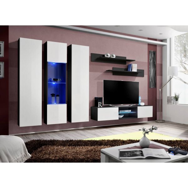 Living FLY P 23 ZW FY P5 Genarom AM Negru / Alb Lucios