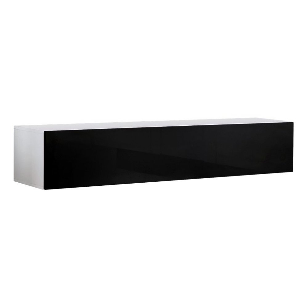 Comoda TV FLY Genarom AM 23 WS FY 30 Alb / Negru Lucios