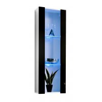 Vitrina Suspendata FLY Genarom AM 23 WS FY 21 Alb / Negru Lucios