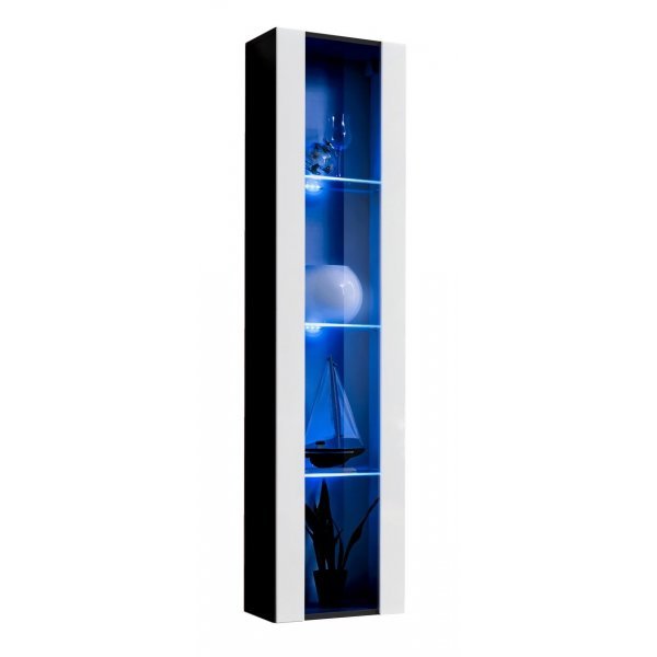 Vitrina Suspendata FLY Genarom AM 23 ZW FY 41 Negru / Alb Lucios