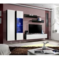 Vitrina Suspendata FLY Genarom AM 23 ZW FY 42 Negru / Alb Lucios