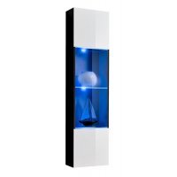 Vitrina Suspendata FLY Genarom AM 23 ZW FY 42 Negru / Alb Lucios