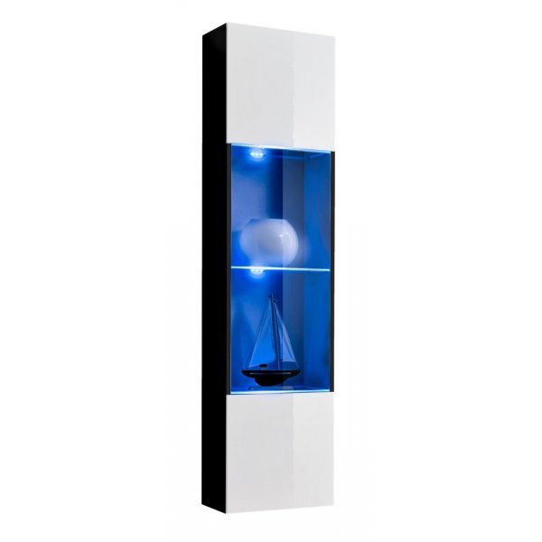 Vitrina Suspendata FLY Genarom AM 23 ZW FY 42 Negru / Alb Lucios