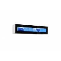 Vitrina suspendata FLY Genarom AM 23 WS FY 11 Alb / Negru Lucios