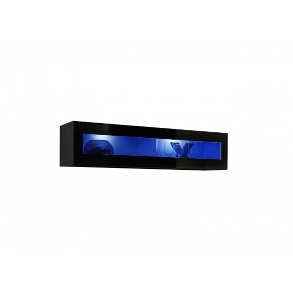 Vitrina suspendata FLY Genarom AM 23 ZZ FY 11 Negru / Negru Lucios