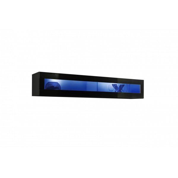 Vitrina suspendata FLY Genarom AM 23 ZZ FY 51 Negru / Negru Lucios