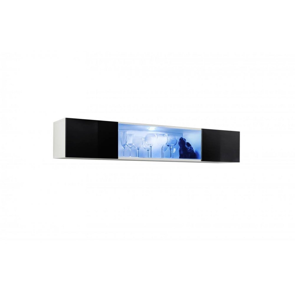 Vitrina suspendata FLY Genarom AM 23 WS FY 52 Alb / Negru Lucios