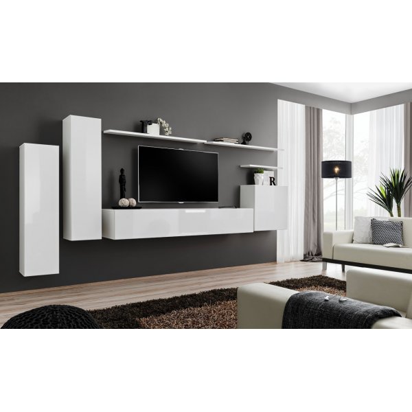 Living SWITCH 1 26 WW SW 1 Genarom AM Alb / Alb Lucios