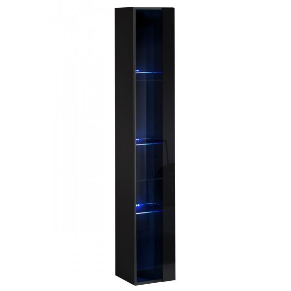 Vitrina Suspendata SWITCH 26 ZZ SW WW 1 Genarom AM Negru / Negru Lucios