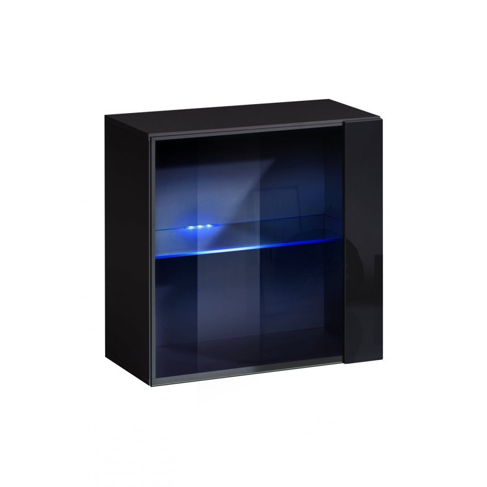 Vitrina Suspendata SWITCH 27 ZZ SW WW 3 Genarom AM Negru / Negru Lucios