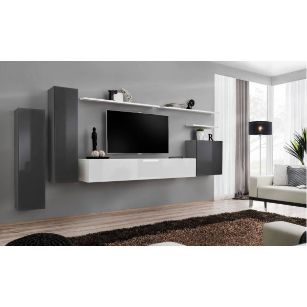 Living SWITCH 1 27 GW SW 1 Genarom AM Grafit Lucios / Alb Lucios