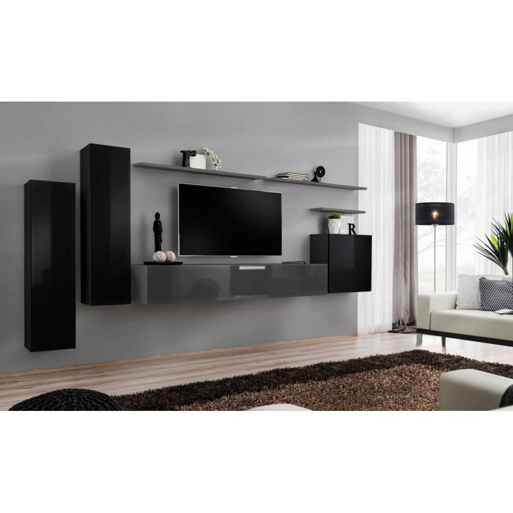 Living SWITCH 1 27 ZG SW 1 Genarom AM Negru Lucios / Grafit Lucios
