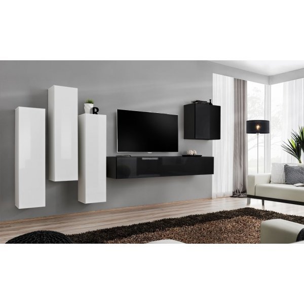 Living SWITCH 3 26 WS SW 3 Genarom AM Alb Lucios / Negru Lucios