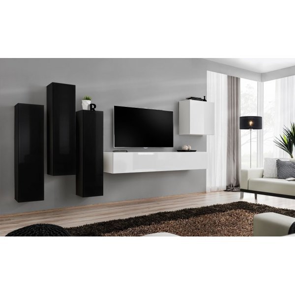 Living SWITCH 3 26 ZW SW 3 Genarom AM Negru Lucios / Alb Lucios