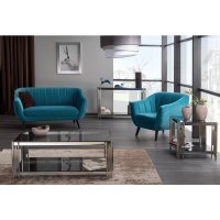 Fotoliu ELITE VELVET 1 Bluvel 85 / Turquoise