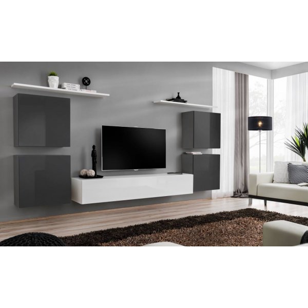 Living SWITCH 4 27 GW SW 4 Genarom AM Grafit Lucios / Alb Lucios