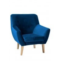 Fotoliu NORDIC 1 VELVET Genarom SN Bluvel 86 / Bleumarin