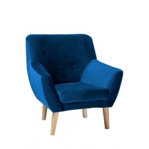 Fotoliu NORDIC 1 VELVET Genarom SN Bluvel 86 / Bleumarin