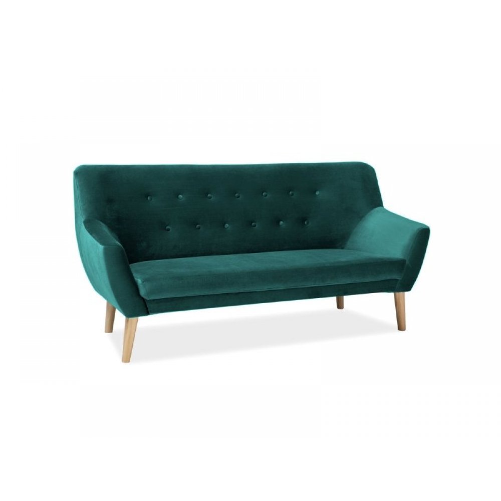 Canapea 3L NORDIC 3 VELVET Genarom SN Bluvel 78 / Verde