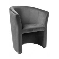 Fotoliu TM 1 VELVET Genarom SN Bluvel 14 / Gri