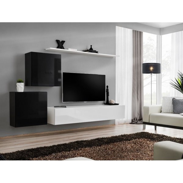 Living SWITCH 5 26 ZW SW 5 Genarom AM Negru Lucios / Alb Lucios