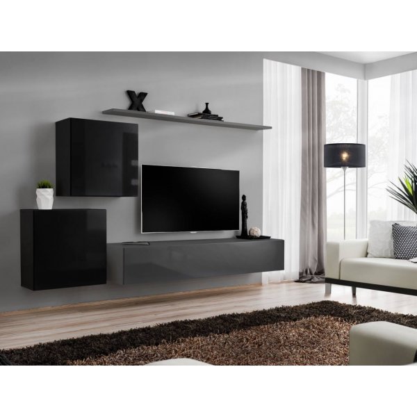 Living SWITCH 5 27 ZG SW 5 Genarom AM Negru Lucios / Grafit Lucios