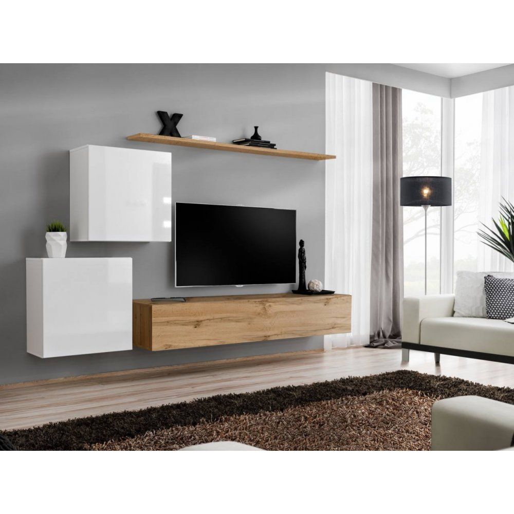 Living SWITCH 5 WWT SW 5 Genarom AM Alb Lucios / Stejar Wotan