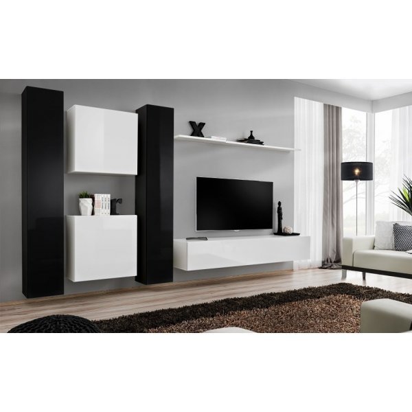 Living SWITCH 6 26 ZW SW 6 Genarom AM Negru Lucios / Alb Lucios