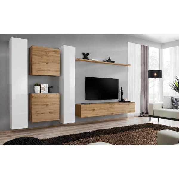 Living SWITCH 6 WWT SW 6 Genarom AM Alb Lucios / Stejar Wotan
