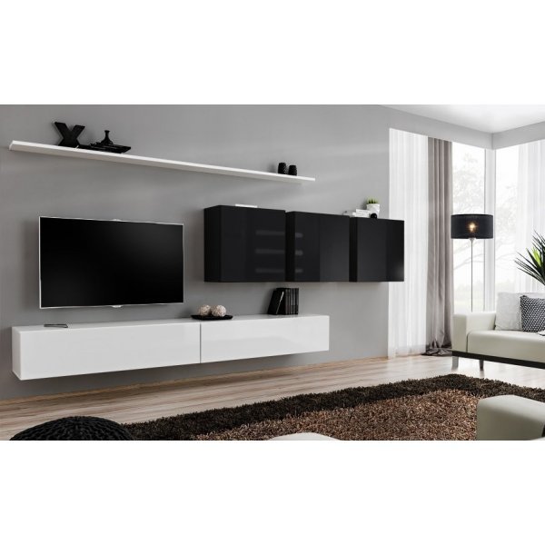 Living SWITCH 7 26 WS SW 7 Genarom AM Alb Lucios / Negru Lucios