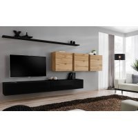Living SWITCH 7 SWT SW 7 Genarom AM Negru Lucios / Stejar Wotan